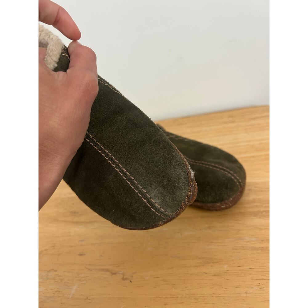 Earth Origins Aurora Johanna – Olive Green Leather Slip‑On Clogs – Women's 8 - Picture 2 of 12